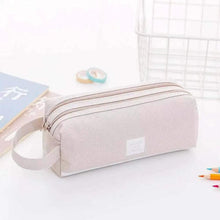 Load image into Gallery viewer, Durable Simple Large Capacity School Stationery Double Layer Case Students Unique Design High Quality Office Handbag Pencil Case