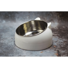 Load image into Gallery viewer, Durable Stainless Steel Cat Small Pet Bowl Easy Clean Cute Cat Feeding Bowls Drinking Water Feeder Tilt Dish For Pets