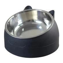 Load image into Gallery viewer, Durable Stainless Steel Cat Small Pet Bowl Easy Clean Cute Cat Feeding Bowls Drinking Water Feeder Tilt Dish For Pets