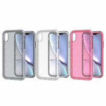 Load image into Gallery viewer, Durable Ultra Hard Shockproof Glitter Transparent Case for iPhone 14 Pro Max 13 12 11 XS XR X 8 7 6 Plus Sparkle Cover Soft Slim Fit All-round Protection Cute Transparent Shiny Star Phone Case for iPhone