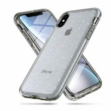 Load image into Gallery viewer, Durable Ultra Hard Shockproof Glitter Transparent Case for iPhone 14 Pro Max 13 12 11 XS XR X 8 7 6 Plus Sparkle Cover Soft Slim Fit All-round Protection Cute Transparent Shiny Star Phone Case for iPhone
