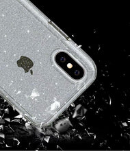 Load image into Gallery viewer, Durable Ultra Hard Shockproof Glitter Transparent Case for iPhone 14 Pro Max 13 12 11 XS XR X 8 7 6 Plus Sparkle Cover Soft Slim Fit All-round Protection Cute Transparent Shiny Star Phone Case for iPhone
