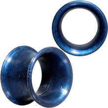 Load image into Gallery viewer, Thin Flexible Blue Silicone Tunnel Plug Set 6mm to 25mm