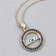 Load image into Gallery viewer, 0.64 Carat Genuine Blue Sapphire .925 Sterling Silver Pendant