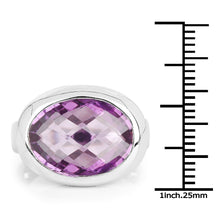 Load image into Gallery viewer, 8.25 Carat Genuine Amethyst .925 Sterling Silver Ring