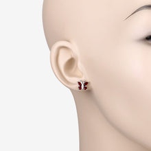 Load image into Gallery viewer, 1.28 Carat Genuine Garnet .925 Sterling Silver Earrings