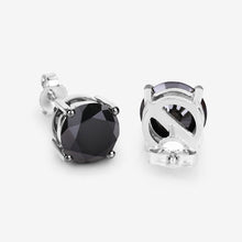 Load image into Gallery viewer, 4.91 Carat Genuine Black Diamond 14K White Gold Earrings