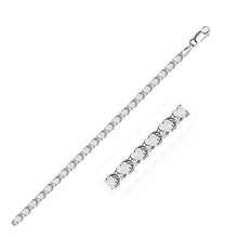 Load image into Gallery viewer, 2.9mm 14k White Gold Heart Anklet