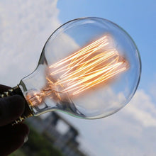 Load image into Gallery viewer, E27 Retro Edison Bulb AC 220V 110V 40W Dimmable Vintage Edison Light bulb ST64 G80 G95 T225 T300 Incandescent Lamp Edison Lamp Bravelight Antique Vintage Light Bulbs, T64 40W 2700K Warm Dimmable, Squirrel Cage Filament Edison Light Bulb for Table Lamp