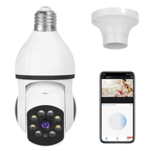 Load image into Gallery viewer, E27 WiFi Bulb Camera 1080P FHD WiFi IP Pan Tilt Security Surveillance Camera with Two-Way Audio Full Color Night Vision