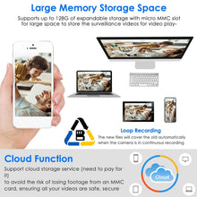 Load image into Gallery viewer, E27 WiFi Bulb Camera 1080P FHD WiFi IP Pan Tilt Security Surveillance Camera with Two-Way Audio Full Color Night Vision