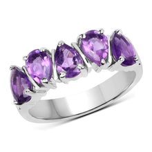 Load image into Gallery viewer, 1.85 Carat Genuine Amethyst .925 Sterling Silver Ring