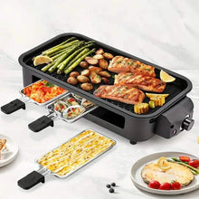 Load image into Gallery viewer, 1500W Smokeless Electric Indoor Grill with Removable Non-Stick Plate