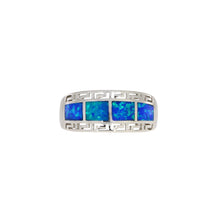 Load image into Gallery viewer, Created Opal Ring Sterling Silver