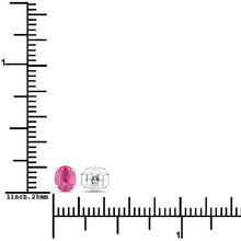 Load image into Gallery viewer, 0.60 Carat Genuine Ruby 14K White Gold Earrings