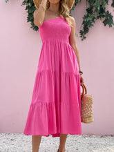 Load image into Gallery viewer, Smocked Single Shoulder Sleeveless Dress Stylish & Comfortable Summer Long Dress Lightweight Dress