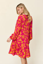 Load image into Gallery viewer, Double Take Full Size Printed Ruffle Hem Dress with Pocket Stylish & Functional Women Dress