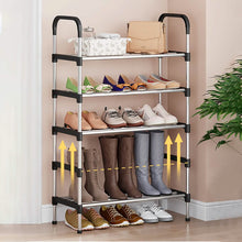 Load image into Gallery viewer, 7-Tier Iron Shoe Rack – Space-Saving, Floor-Standing