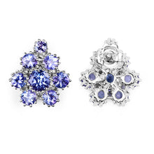 Load image into Gallery viewer, 4.26 Carat Genuine Tanzanite .925 Sterling Silver Earrings