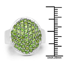 Load image into Gallery viewer, 2.17 Carat Genuine Chrome Diopside .925 Sterling Silver Ring