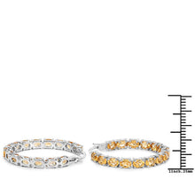 Load image into Gallery viewer, 4.80 Carat Genuine Citrine .925 Sterling Silver Earrings
