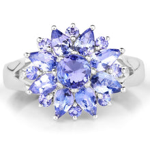 Load image into Gallery viewer, 2.43 Carat Genuine Tanzanite .925 Sterling Silver Ring