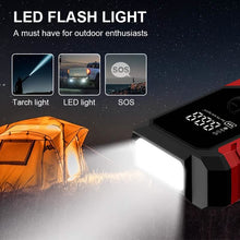 Load image into Gallery viewer, Portable 12V Car Jump Starter, Battery Charger, Air Pump (LED Display)