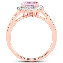 Load image into Gallery viewer, 2.25 Carat Genuine Kunzite and White Topaz .925 Sterling Silver Ring