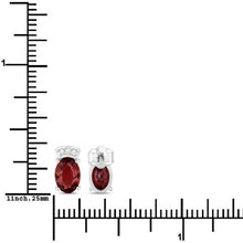 Load image into Gallery viewer, 1.35 Carat Genuine Pink Tourmaline and White Diamond 14K White Gold Earrings