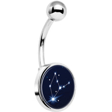 Load image into Gallery viewer, Zodiac Constellation Virgo Belly Ring