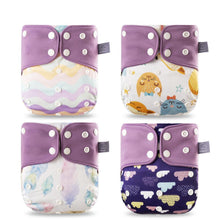 Load image into Gallery viewer, Eco-friendly Diaper Adjustable Reusable Coffee Fiber Diaper Pocket Fit Baby Nappies Pants Waterproof Nappies for Baby and Kids In Modern Design