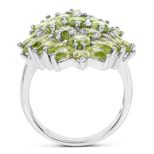 Load image into Gallery viewer, 8.89 Carat Genuine Peridot .925 Sterling Silver Ring