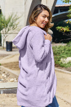 Load image into Gallery viewer, Red Double Take Full Size Hooded Teddy Bear Jacket with Thumbholes Ultra-Cozy & Stylish Comfortable Outerwear
