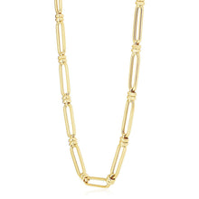 Load image into Gallery viewer, 14k Yellow Gold High Polish Elongated Paperclip Jax Link Necklace