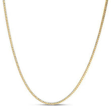 Load image into Gallery viewer, 14k Yellow Gold Round Pave Franco Chain (2.30 mm)