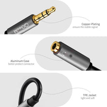 Load image into Gallery viewer, Earphone Extension Cable Jack 3.5mm Audio Cable Male To 2 Female Aux Cable Headphone Splitter Dual Headphone Jack Adapter For Earphone Headset Compatible with Mobile Phone Tablet Laptop