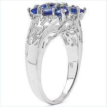 Load image into Gallery viewer, 1.65 Carat Genuine Tanzanite .925 Sterling Silver Ring