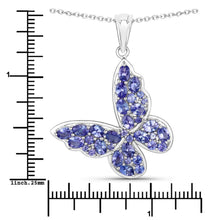 Load image into Gallery viewer, 3.78 Carat Genuine Tanzanite .925 Sterling Silver Pendant