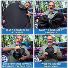 Load image into Gallery viewer, EcoNour Car Windshield Sun Shade with Storage Pouch