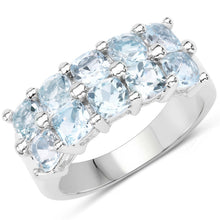 Load image into Gallery viewer, 3.60 Carat Genuine Blue Topaz .925 Sterling Silver Ring