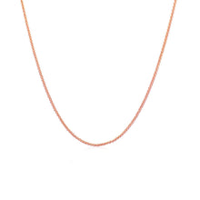 Load image into Gallery viewer, 14k Rose Gold Round Wheat Chain (1.00 mm)