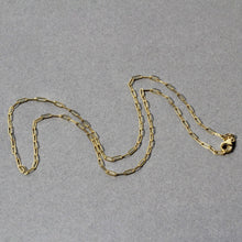 Load image into Gallery viewer, 18K Yellow Gold Fine Paperclip Chain (1.50 mm)