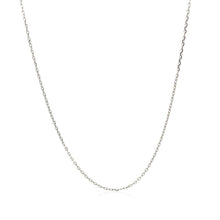 Load image into Gallery viewer, 18k White Gold Diamond Cut Cable Link Chain (0.75 mm)