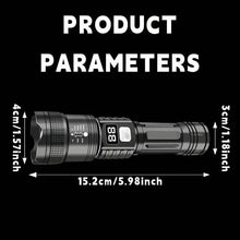 Load image into Gallery viewer, Ultra-Bright Tactical LED Flashlight – 3 Modes, USB Rechargeable, 600 Lumen, Outdoor, Hiking & Camping