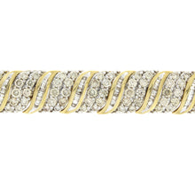 Load image into Gallery viewer, 10.00ct Diamond Tennis Bracelet 10KT Yellow Gold