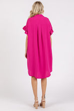 Load image into Gallery viewer, New Button Down Flounce Sleeve Dress with Pockets For Women – Trendy, Casual, Feminine, Practical & Stylish Design For Any Occasion