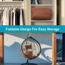 Load image into Gallery viewer, Egg Chair Hanging Basket Seat Cushion with Headrest