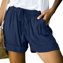 Load image into Gallery viewer, Elapsy Womens Casual Drawstring Elastic Waist Summer Shorts with Pockets