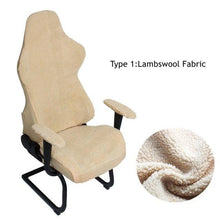 Load image into Gallery viewer, Elastic Chair Armrest Pads Chair Cover Warm Computer Chair Covers For Office Slipcover For Gaming Armchair Washable Spandex Kitchen Chair Covers for Dining Room Christmas Decoration Holiday Party