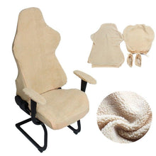 Load image into Gallery viewer, Elastic Chair Armrest Pads Chair Cover Warm Computer Chair Covers For Office Slipcover For Gaming Armchair Washable Spandex Kitchen Chair Covers for Dining Room Christmas Decoration Holiday Party
